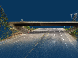 3D Laser Scan of Highway Bridge